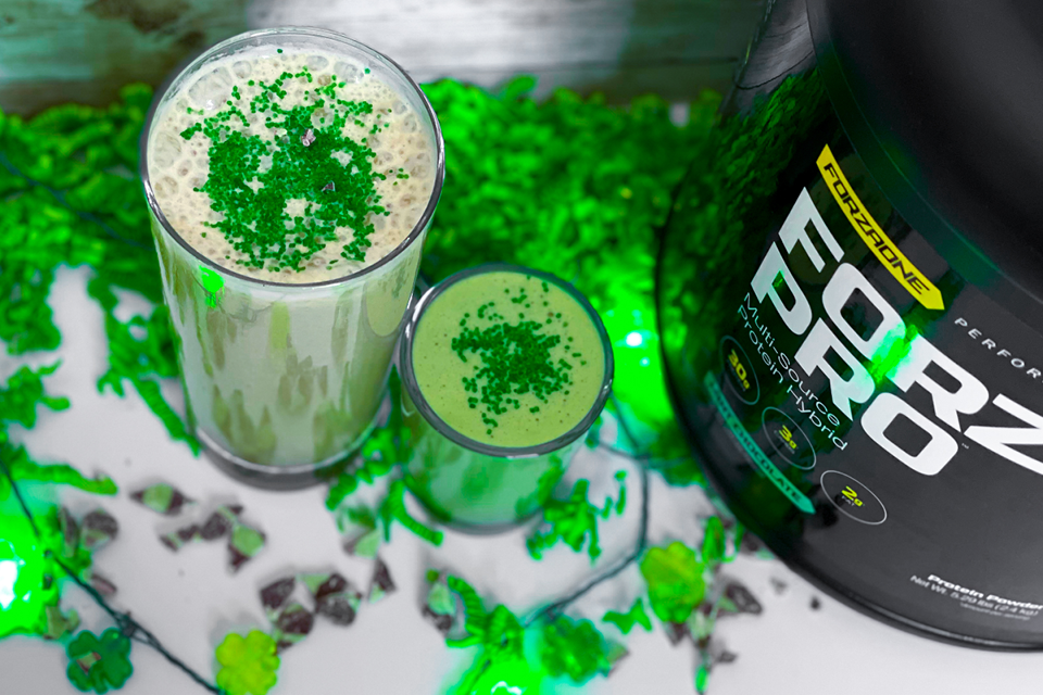 Chocolate Mint Protein Shamrock Shake